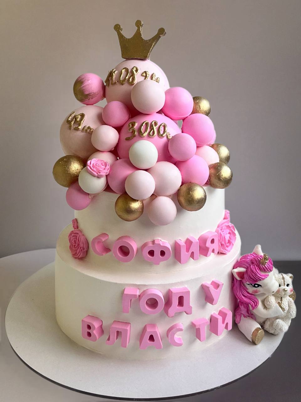 Торт на день рождения с единорогом