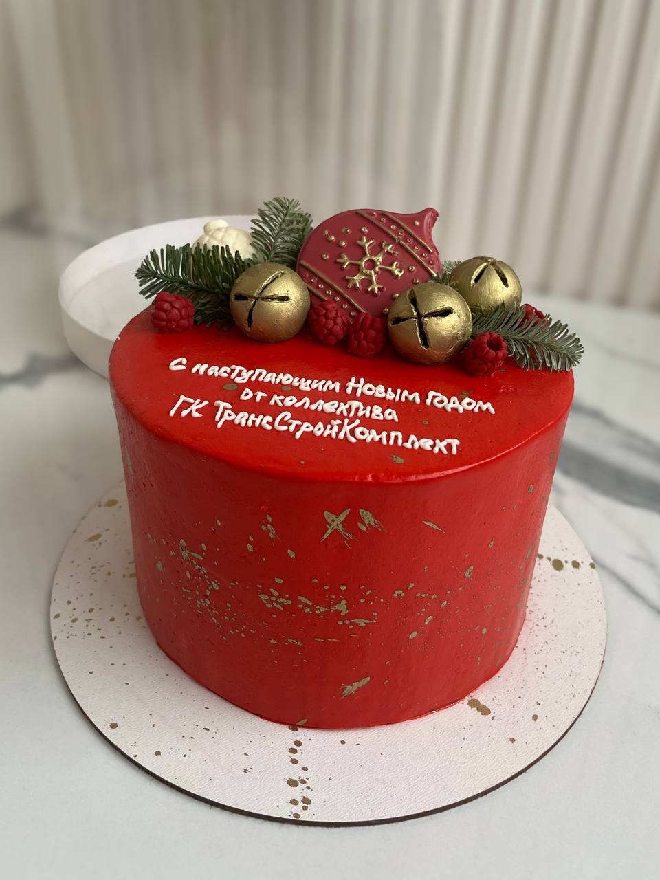 Торт новогодний